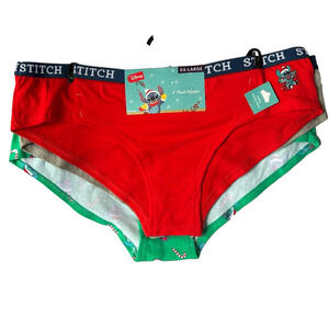 Disney Stitch Hipsters XXLarge - Red, Gray, Green